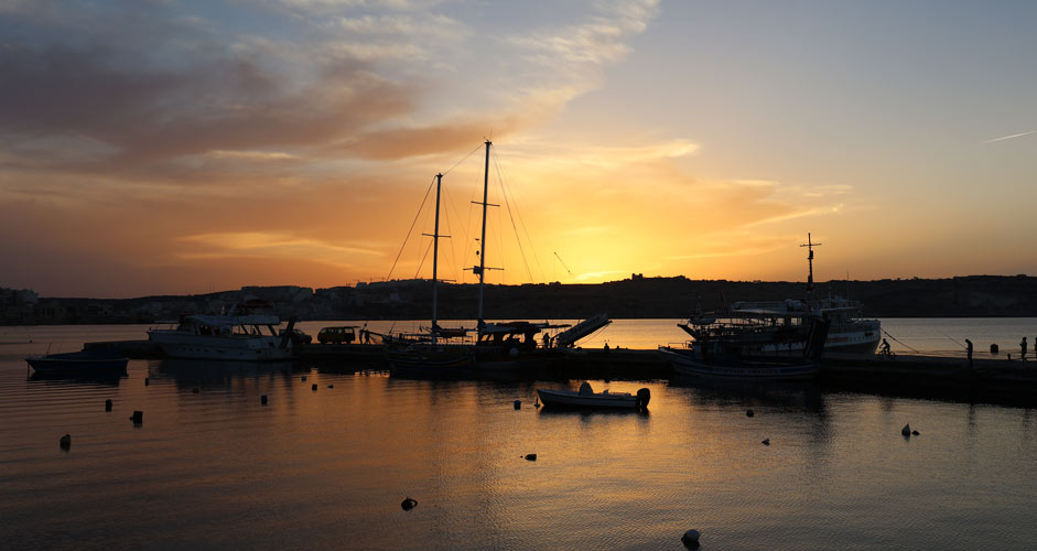 Bugibba auringonlasku