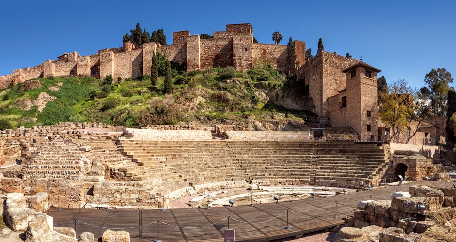 Malaga nähtävyydet - Amfiteatteri
