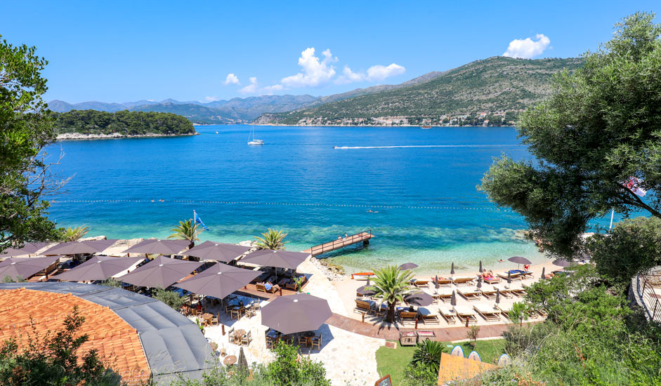 Beach Club Babin kuk -niemimaalla - Dubrovnik, Kroatia