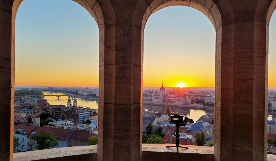 Budapest auringonnousu